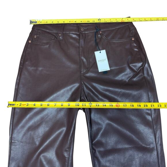 Judy Blue Faux Leather Tummy Control High Rise Straight size 15/32 Style JB88754 - Picture 9 of 11